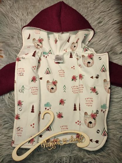 Walkjacke Bordeaux-Boho