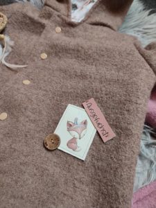 Walkjacke Braun-Waldtiere