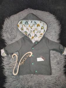 Walkjacke Mint-Regenbogen